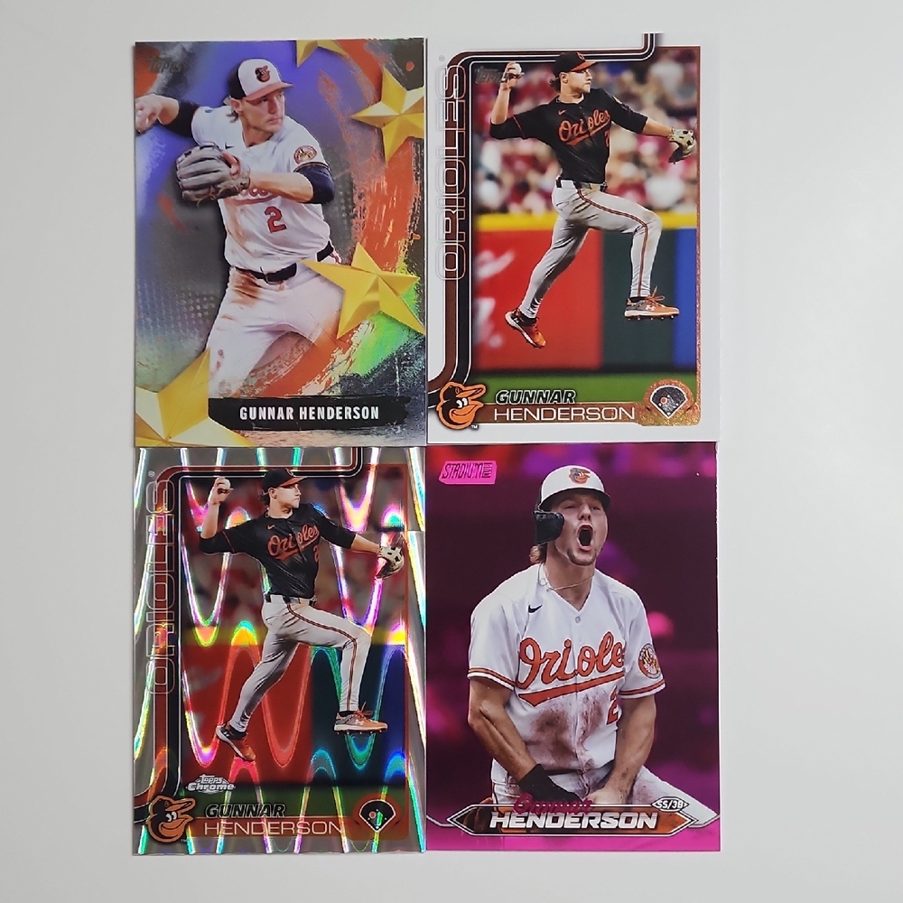 Gunnar Henderson 4 Card Baseball Lot